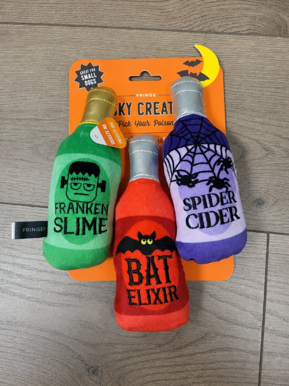 Fringe Studio "Pick Your Poison" Halloween Mini Dog Toy Set, NWT
